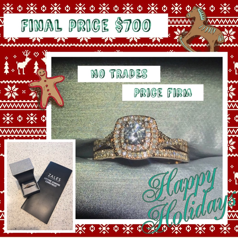 *FINAL PRICE* Diamond Rose Gold Engagement Ring